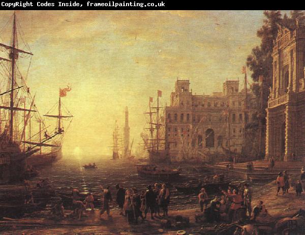 Claude Lorrain Port with Villa Medici
